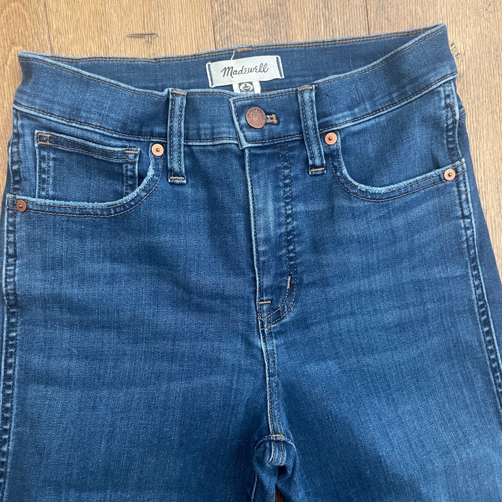 Madewell High Rise Indigo Jeans